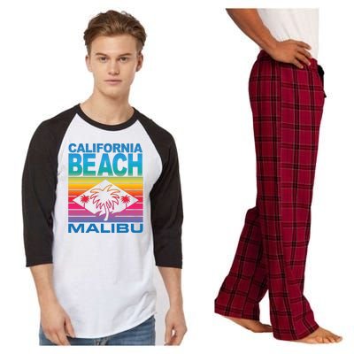 California Beach Retro Vibes Raglan Sleeve Pajama Set