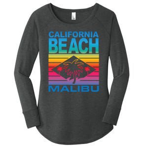 California Beach Retro Vibes Women's Perfect Tri Tunic Long Sleeve Shirt