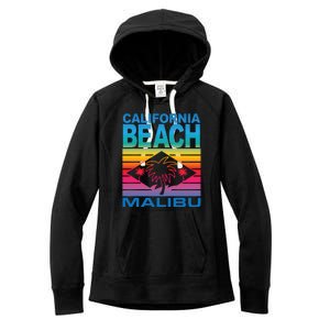 California Beach Retro Vibes Women's Fleece Hoodie