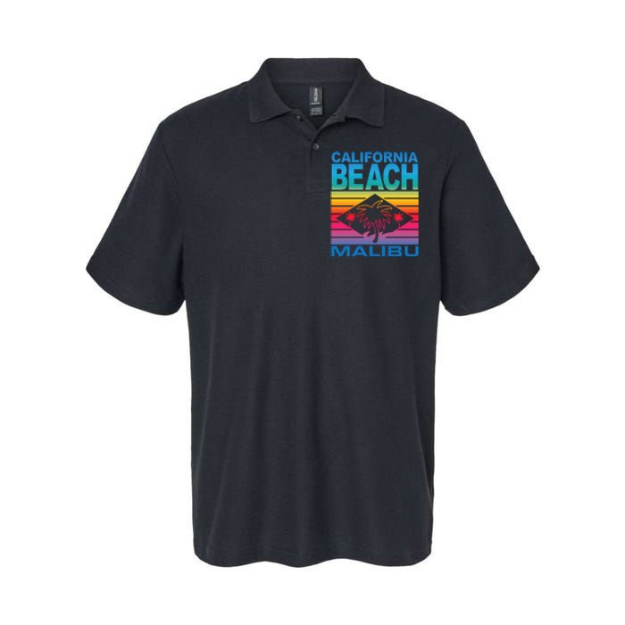 California Beach Retro Vibes Softstyle Adult Sport Polo