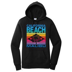 California Beach Retro Vibes Women's Pullover Hoodie