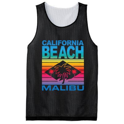 California Beach Retro Vibes Mesh Reversible Basketball Jersey Tank