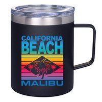California Beach Retro Vibes 12oz Stainless Steel Coffee Mug