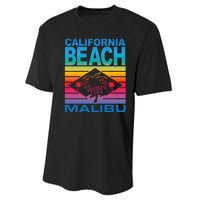 California Beach Retro Vibes Performance Sprint T-Shirt