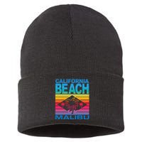 California Beach Retro Vibes Sustainable Knit Beanie