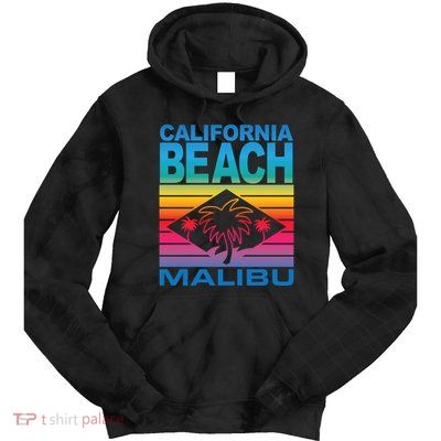 California Beach Retro Vibes Tie Dye Hoodie