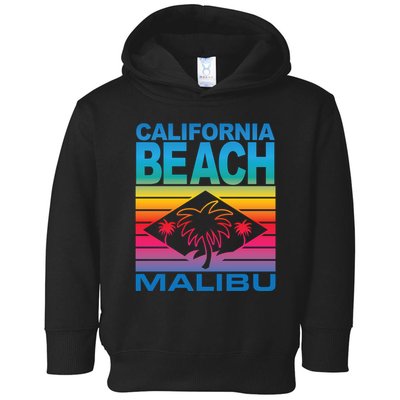 California Beach Retro Vibes Toddler Hoodie