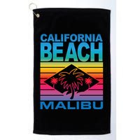 California Beach Retro Vibes Golf Towel