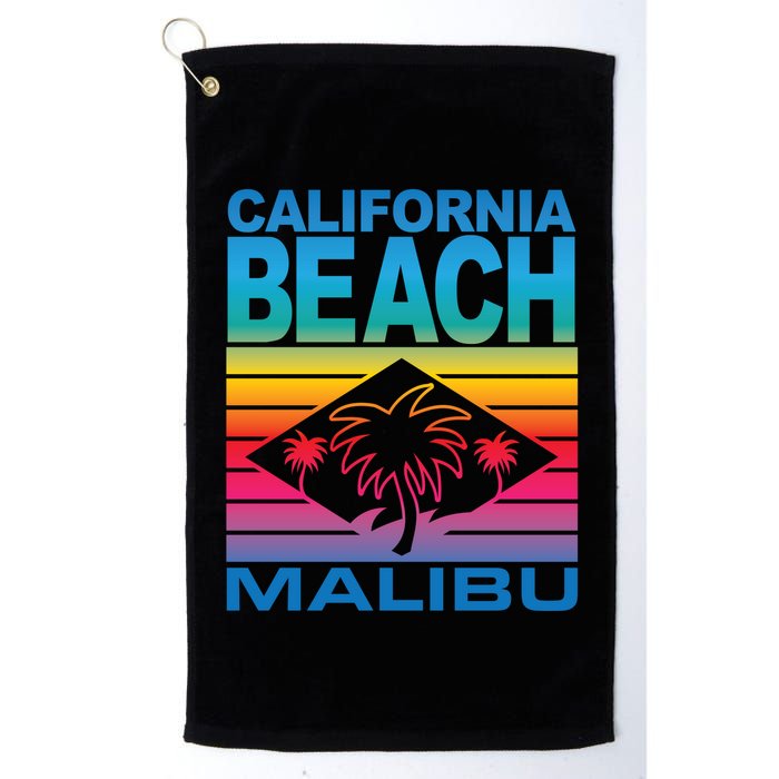 California Beach Retro Vibes Golf Towel