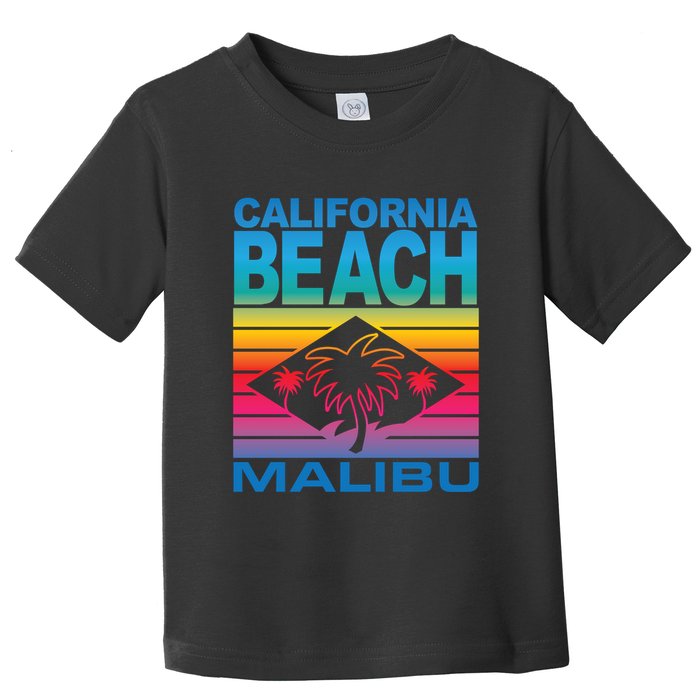 California Beach Retro Vibes Toddler T-Shirt