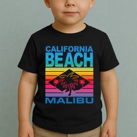 California Beach Retro Vibes Toddler T-Shirt
