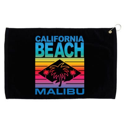 California Beach Retro Vibes Grommeted Golf Towel