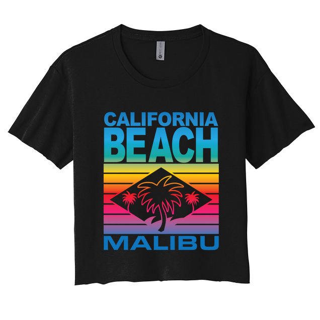 California Beach Retro Vibes Crop Top