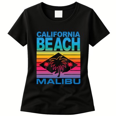 California Beach Retro Vibes Womens T-Shirt