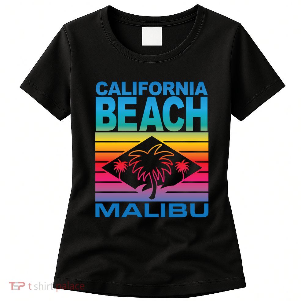 California Beach Retro Vibes Womens T-Shirt