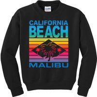 California Beach Retro Vibes Kids Sweatshirt