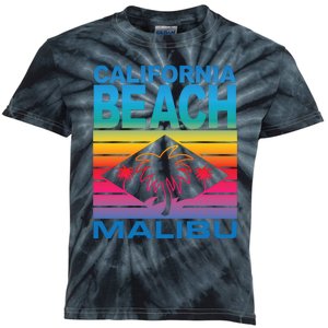 California Beach Retro Vibes Kids Tie-Dye T-Shirt