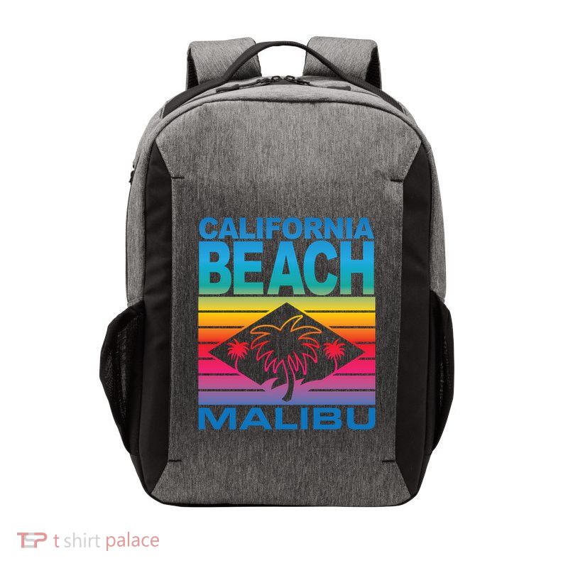 California Beach Retro Vibes Vector Backpack