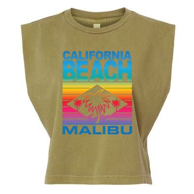 California Beach Retro Vibes Garment-Dyed Women's Muscle Tee