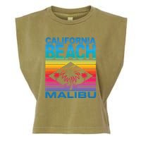 California Beach Retro Vibes Garment-Dyed Women's Muscle Tee