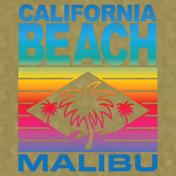 California Beach Retro Vibes Garment-Dyed Women's Muscle Tee
