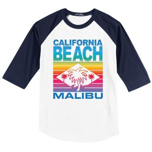 California Beach Retro Vibes Baseball Sleeve Shirt