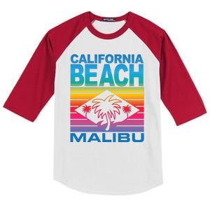 California Beach Retro Vibes Kids Colorblock Raglan Jersey