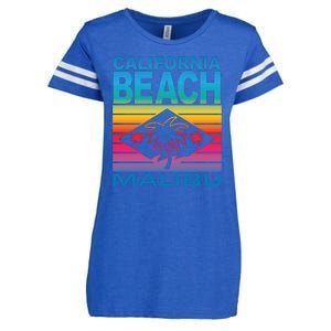 California Beach Retro Vibes Enza Ladies Jersey Football T-Shirt