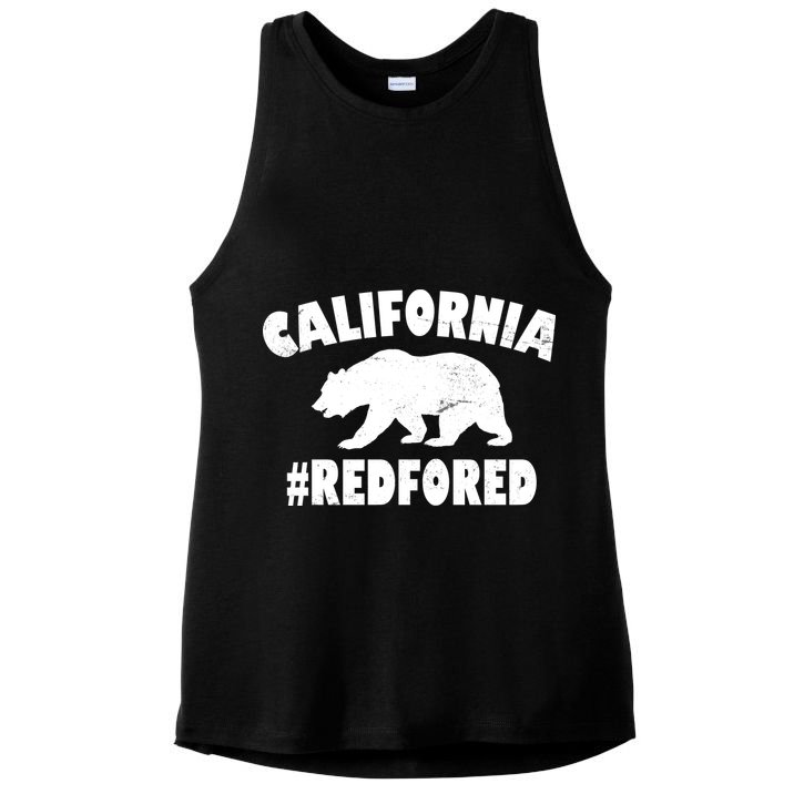 California Bear #RedForEd Ladies PosiCharge Tri-Blend Wicking Tank