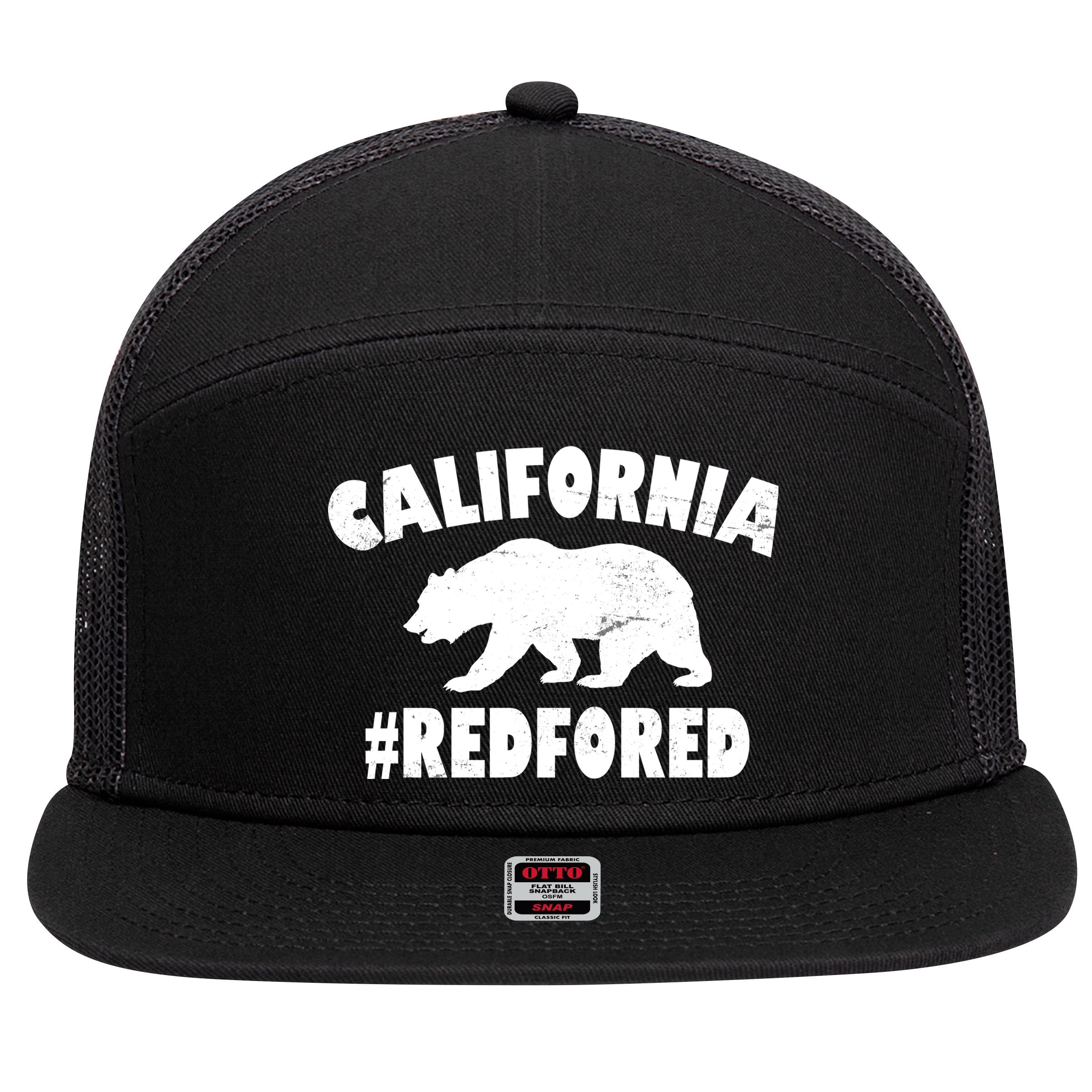 California Bear #RedForEd 7 Panel Mesh Trucker Snapback Hat
