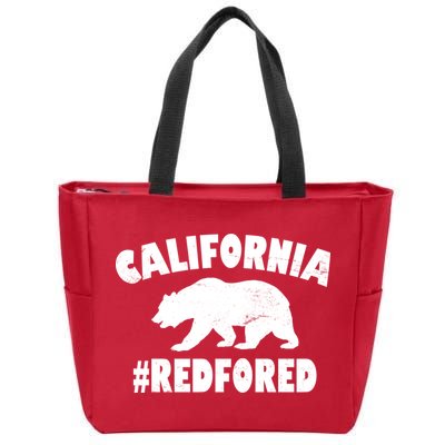 California Bear #RedForEd Zip Tote Bag