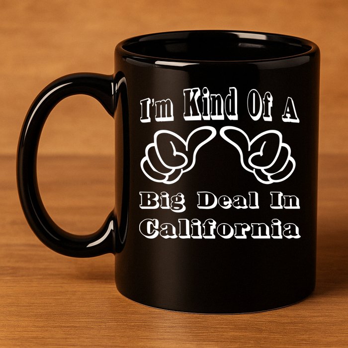 California Big Deal 11oz C Handle Ceramic Mug