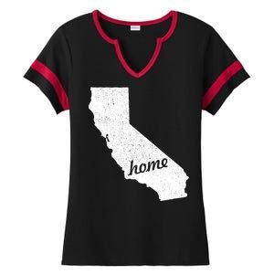 California Cali Home State Ladies Halftime Notch Neck Tee