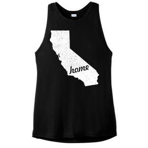 California Cali Home State Ladies PosiCharge Tri-Blend Wicking Tank