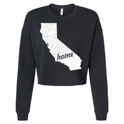 California Cali Home State Cropped Pullover Crew