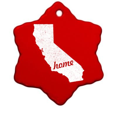 California Cali Home State Ceramic Star Ornament