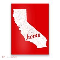 California Cali Home State Poster