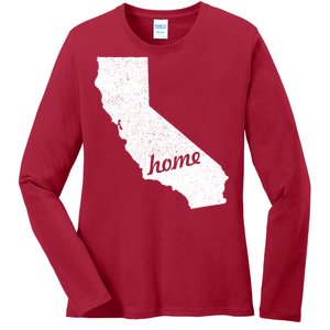 California Cali Home State Ladies Long Sleeve Shirt