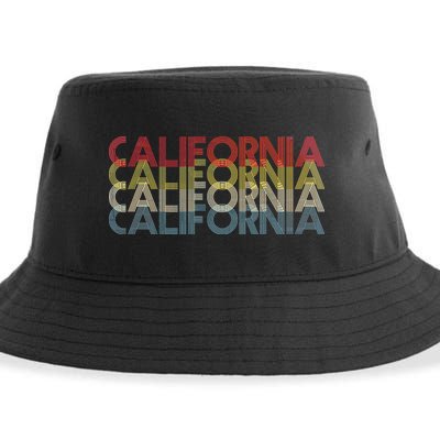 California Disco Lettering Sustainable Bucket Hat