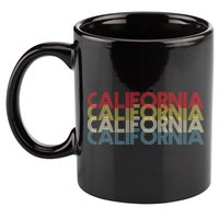 California Disco Lettering 11oz C Handle Ceramic Mug