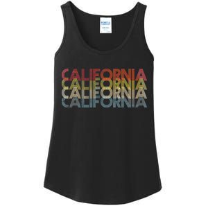 California Disco Lettering Ladies Essential Tank