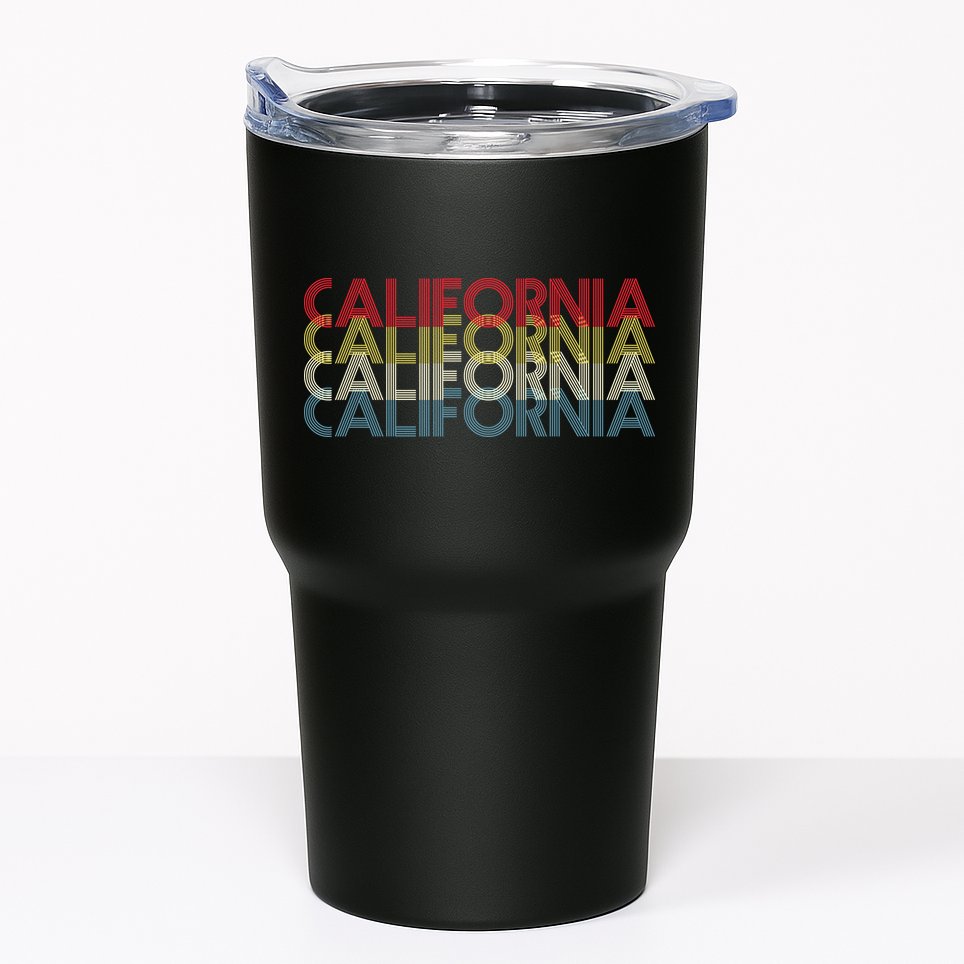 California Disco Lettering Tumbler