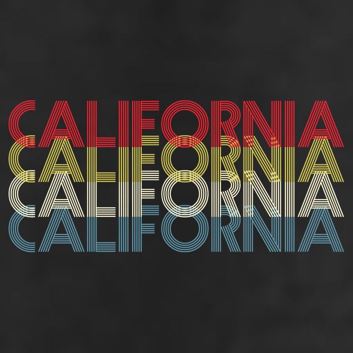 California Disco Lettering Trucker Hat