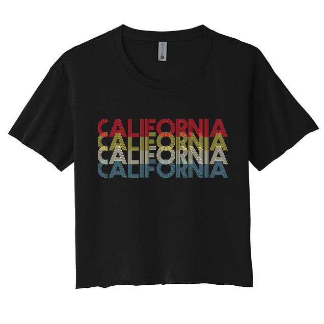 California Disco Lettering Crop Top