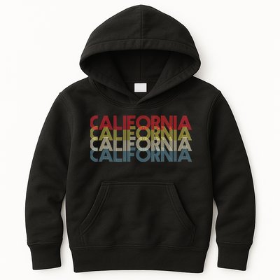 California Disco Lettering Kids Hoodie