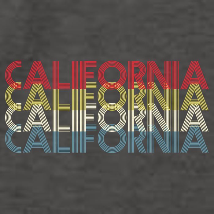 California Disco Lettering Vector Backpack