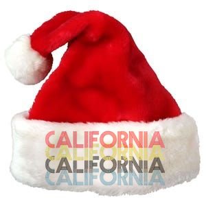 California Disco Lettering Premium Christmas Santa Hat