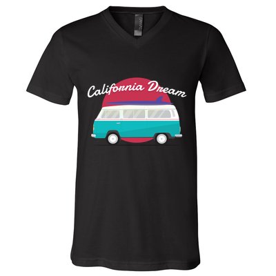 California Dream Van V-Neck T-Shirt