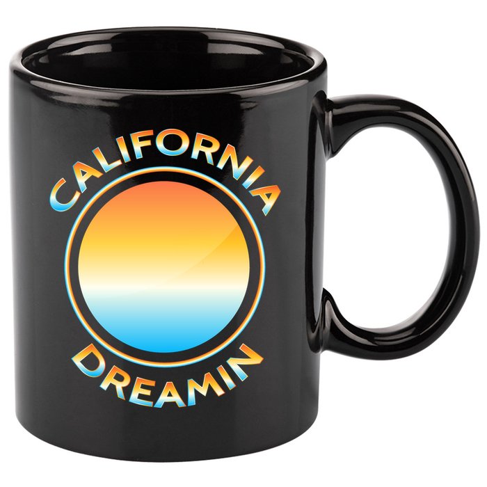 California Dreamin 11oz C Handle Ceramic Mug
