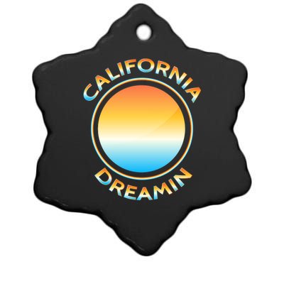 California Dreamin Ceramic Star Ornament